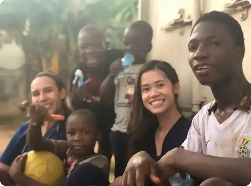 group of black and white people